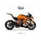 Kit déco KTM RC8 3.5 Orange Noir Blanc