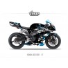 Kit déco Honda CBR600RR 2007/12 1.7 Noir Bleu Blanc