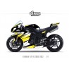 Kit déco Yamaha R1 2009/14 1.1 Noir Blanc Jaune