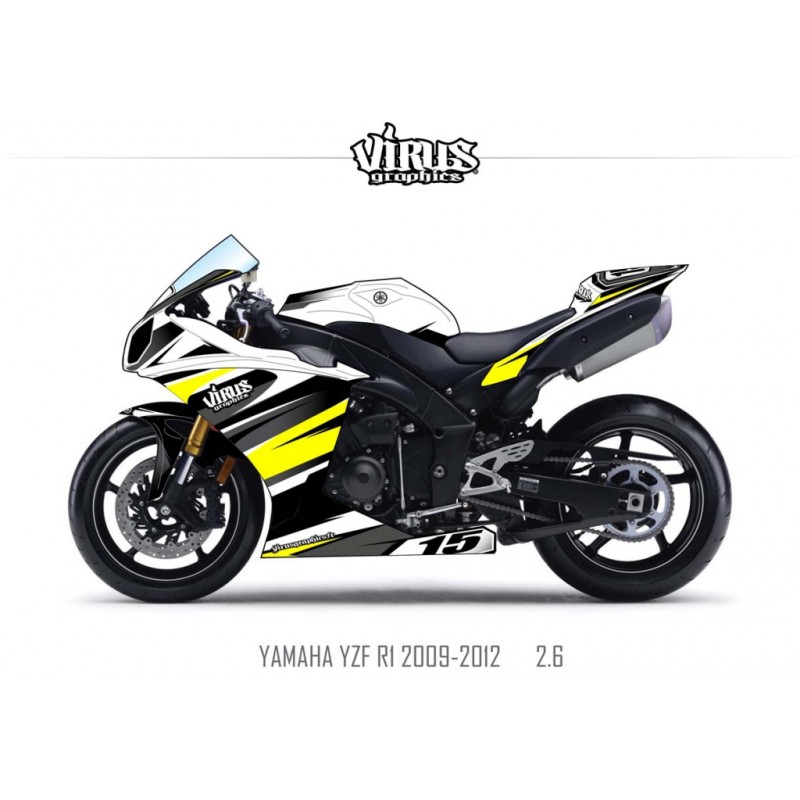 Kit déco Yamaha R1 - Marvel Kit déco moto Yamaha