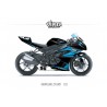 Kit déco Kawasaki ZX6RR 2011 1.10 Noir Bleu Gris
