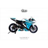 Kit déco Yamaha R3 2015/18 2.2 Blanc Bleu Noir