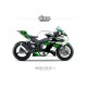 Kit déco Kawasaki ZX10R 2016 2.1 Blanc Vert Noir