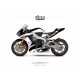 Kit déco Honda CBR1000RR 2017/19 1.6 Noir Blanc