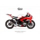 Kit déco Suzuki GSXR600/750 2009/10 2.1 Blanc Rouge Noir